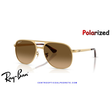 Ray-Ban Bill Max oro polarizada, tallas 56 y 59 | Centro Óptico Alpedrete