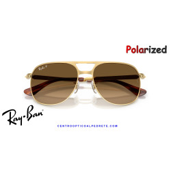 Ray-Ban Bill Max oro polarizada, tallas 56 y 59 | Centro Óptico Alpedrete