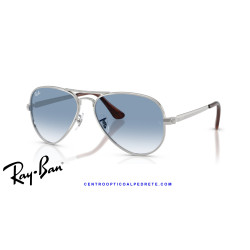 Ray-Ban Aviator Max Silver Clear Gradient Blue RB3925 003/3F | Alpedrete