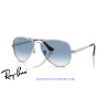 Ray-Ban Aviator Max Silver Clear Gradient Blue RB3925 003/3F | Alpedrete