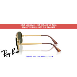 Varillas repuesto Ray-Ban Aviator Max Arista Gold (RB3925 001) | Alpedrete