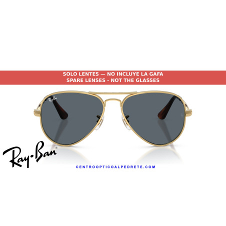 Lentes de repuesto Ray-Ban Aviator Max RB3925 Blue | Centro Óptico Alpedrete