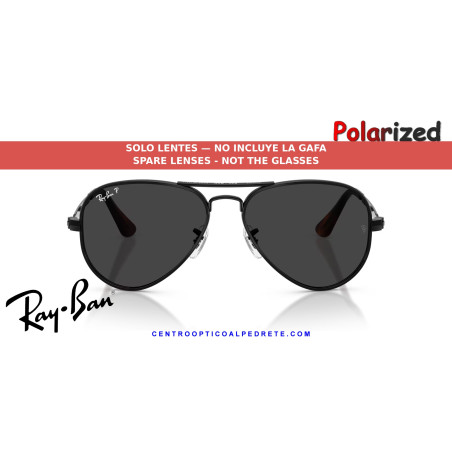 Replacement lenses Ray-Ban Aviator Max RB3925 Black Polarized | Centro Óptico Alpedrete