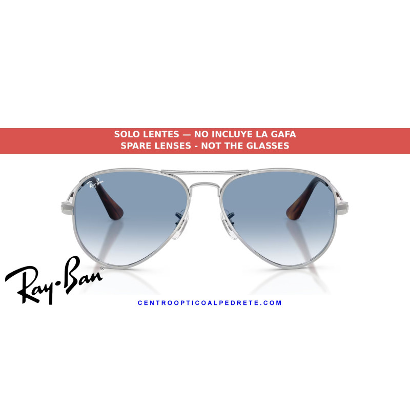 lenses Ray-Ban Aviator Max RB3925 Clear Gradient Blue | Centro Óptico Alpedrete