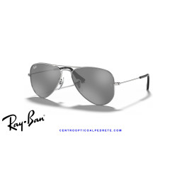 Ray-Ban Junior Aviator Silver Grey Mirror RJ9506S 212/6G | Alpedrete
