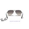 Ray-Ban Junior Aviator Black Grey Gradient RJ9506S 220/11 | Alpedrete