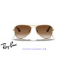 Ray-Ban Junior Aviator Arista Gold Brown Gradient RJ9506S 223/13 | Alpedrete