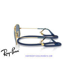 Ray-Ban Junior Aviator Arista Gold Blue Mirror RJ9506S 223/1U | Alpedrete