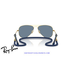 Ray-Ban Junior Aviator Arista Gold Blue Mirror RJ9506S 223/1U | Alpedrete