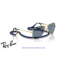 Ray-Ban Junior Aviator Arista Gold Blue Mirror RJ9506S 223/1U | Alpedrete