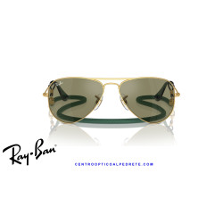 Ray-Ban Junior Aviator Arista Gold Green Mirror RJ9506S 223/6R | Alpedrete