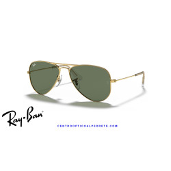 Ray-Ban Junior Aviator Arista Gold Dark Green RJ9506S 223/71 | Alpedrete