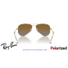 Ray-Ban Junior Aviator Arista Gold Brown Polarized RJ9506S 223/T5 | Alpedrete