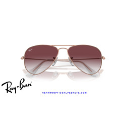 Ray-Ban Junior Aviator Rose Gold Gradient Dark Violet RJ9506S 291/8H | Alpedrete