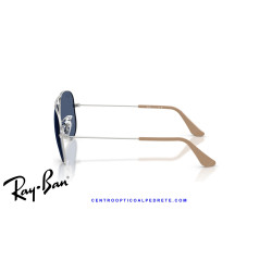 Ray-Ban Junior Aviator Silver Dark Blue RJ9506S 301/80 | Alpedrete