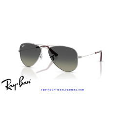 Ray-Ban Junior Aviator Silver Grey Gradient RJ9506S 302/11 | Alpedrete