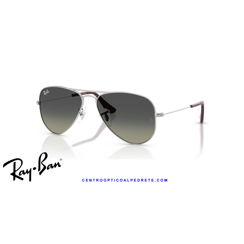 Ray-Ban Junior Aviator Silver Grey Gradient RJ9506S 302/11 | Alpedrete