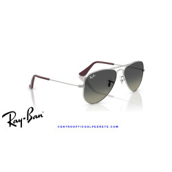 Ray-Ban Junior Aviator Silver Grey Gradient RJ9506S 302/11 | Alpedrete