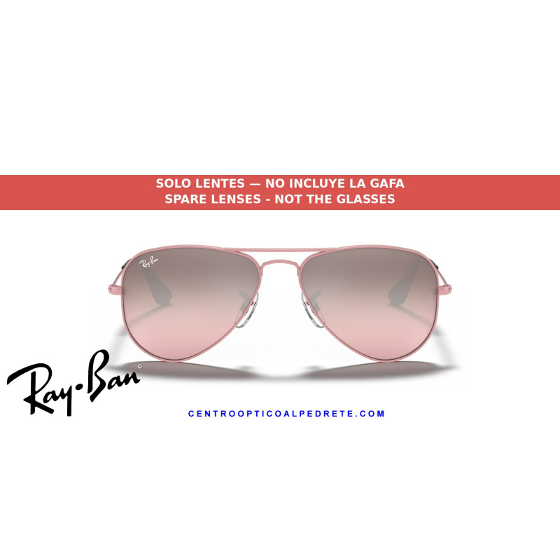 Replacement lenses Ray-Ban RJ9506S 211/7E Pink Mirror | Alpedrete