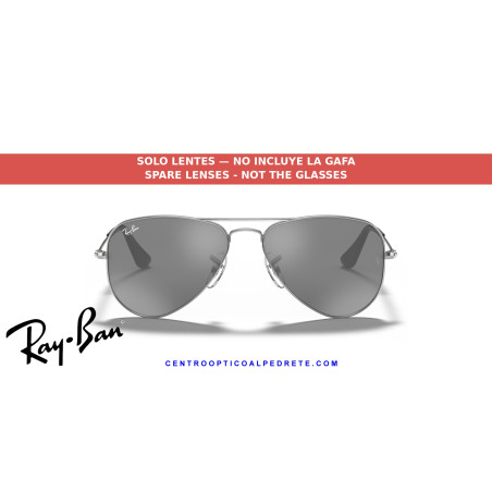 Replacement lenses Ray-Ban RJ9506S 212/6G Grey Mirror | Alpedrete