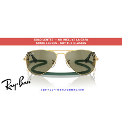 Replacement lenses Ray-Ban RJ9506S 223/6R Green Mirror | Alpedrete