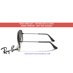 Replacement temples Ray-Ban RJ9506S 220/11 Black | Alpedrete