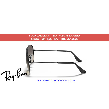 Replacement temples Ray-Ban RJ9506S 220 Black | Alpedrete