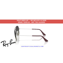 Replacement temples Ray-Ban RJ9506S 302/11 Silver | Alpedrete
