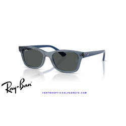 Gafas de sol Ray-Ban RJ9086S Transparent Blue, tallas 46 y 48 | Alpedrete