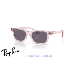Gafas de sol Ray-Ban RJ9086S Transparent Pink, tallas 46 y 48 | Alpedrete