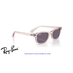 Gafas de sol Ray-Ban RJ9086S Transparent Pink, tallas 46 y 48 | Alpedrete
