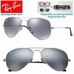Ray-Ban Aviator Large Silver / Grey Mirror (RB3025/W3275)