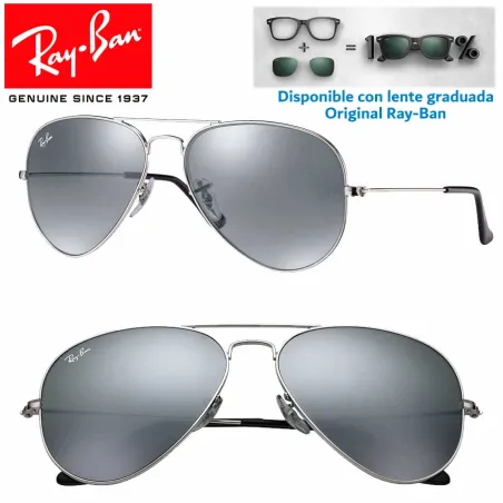Ray-Ban Aviator Large Silver / Grey Mirror (RB3025/W3275)