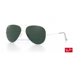 Lentes de repuesto Ray-Ban Aviator Large Metal / Lente Green Polarized (RB3025-001/58)