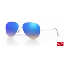 Lentes de repuesto Ray-Ban Aviator Large Metal / Lente Blue Gradient Flash (RB3025-002/4O)