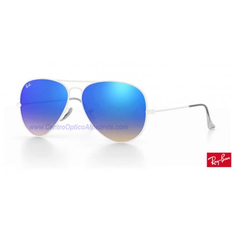 Lentes de repuesto Ray-Ban Aviator Large Metal / Lente Blue Gradient Flash (RB3025-002/4O)