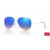 Lentes de repuesto Ray-Ban Aviator Large Metal / Lente Blue Gradient Flash (RB3025-002/4O)