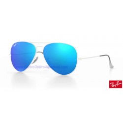 Lentes de repuesto Ray-Ban Aviator Large Metal / Lente Blue Polarized Flash (RB3025-112/4L)