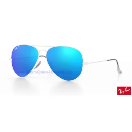 Lentes de repuesto Ray-Ban Aviator Large Metal / Lente Blue Polarized Flash (RB3025-112/4L)