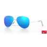 Lentes de repuesto Ray-Ban Aviator Large Metal / Lente Blue Polarized Flash (RB3025-112/4L)