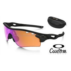 RadarLock Custom Path Polished Black / Prizm Golf+ Persimmon Vented (OO9181-42P)