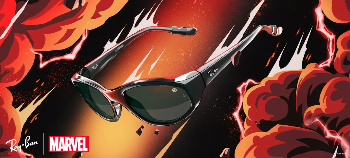 Ray-Ban RB2228 colección Marvel Deadpool, montura envolvente