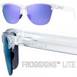 Frogskins Lite Matte Clear / Violet Iridium (OO9374-03)
