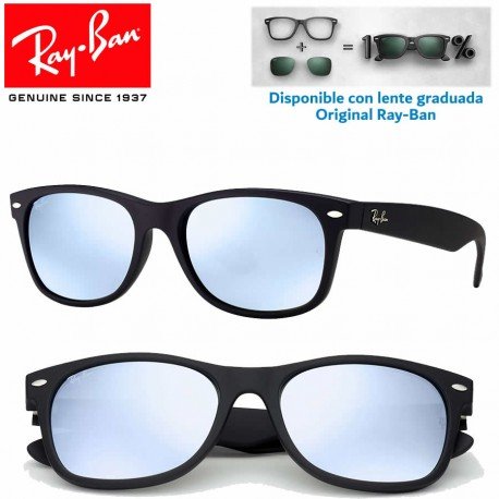 Ray-Ban New WayFarer Top Black On Transparent / Blue Grad. Grey Polarized (RB2132/605258)