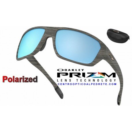 Oakley Sunglasses Split Shot WoodGrain / Prizm Deep Water Polarized  (OO9416-16)
