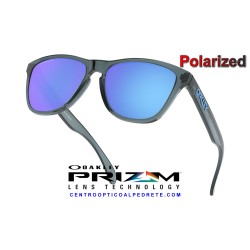 Oakley Frogskins Crystal Black / Prizm Sapphire Polarized (OO9013-F6)