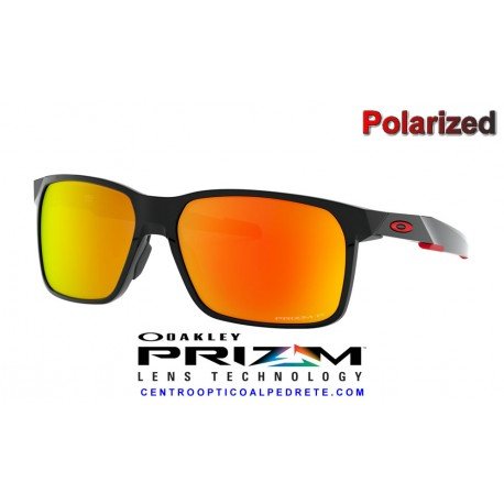 Portal X Polished Black / Prizm Ruby Polarized (OO9460-05)