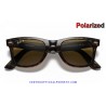 Ray-Ban WayFarer Classic Carey / Crystal Brown Polarized (RB2140-902/57)