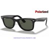 Ray-Ban WayFarer Classic Black / Crystal Green Polarized (RB2140-901/58)