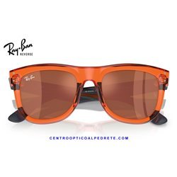 Ray-Ban WayFarer Reverse Transparent Orange / Cooper (RBR0502S-6712GM)